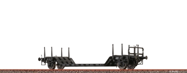 BRAWA 50801 - H0 - Tiefladewagen Uikk 631, DB, Ep. IVb